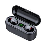 Wholesale F9 mini Wireless Touch control Earphone Bluetooth headset sport Stereo Earbuds For iphone Samsung Sony music Earphones With LED Display