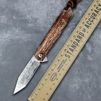 Wholesale Mini Pocket Folding Knife VG10 Damascus Steel Blade Outdoor Camping Pocket Knife Survival Hunting Tactics EDC Tool