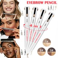 Wholesale 4 in Easy to Wear Eyebrow Contour Pen Waterproof Defining Highlighting Eye Brow Eyebrow Pencil Makeup Cosmetic