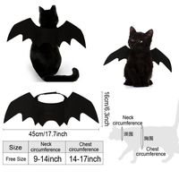 Wholesale 2020 Vampire Black Cute Fancy Cat Dress Up Clothes Halloween Pet Dog Costumes Bat Wings Halloween Decor Thicken Pet Dog Cat Costume