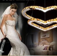 Wholesale Hot Modern Lustre LED Crystal Chandelier luminaria Heart shaped Crystal Lamp chandelier lighting Bedroom Living Room Lamp lamp