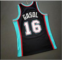 Wholesale Custom Men Youth women Vintage Pau Gasol Mitchell Ness College Basketball Jersey Size S XL or custom any name or number jersey
