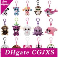 beanie boo elephant keychain
