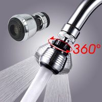 Wholesale Bathroom Sink Faucets Rotate Kitchen Faucet Water Bubbler Swivel Head Adapter Saving Tap Connector Diffuser Multifunctional Nozzle