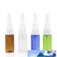 Wholesale 15ml colorful PET Empty bottle Plastic Nasal Spray Bottles Pump Sprayer Mist Nose Spray Refillable Bottles
