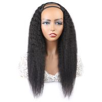 Wholesale Allove Yaki Straight U Part Wigs Human Hair For Women Water Loose Deep None Lace Wigs Brazilian Body Virgin Human Hair Wigs