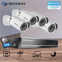 Wholesale IP Camera Security System CH DVR Kit P HD Video Surveillance AHD Bullet Camera CCTV System TB TB Hard