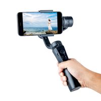 Wholesale hot H4 three axis handheld mobile phone PTZ camera anti shake video camera electronic smart stabilizer dhl free