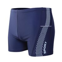 Wholesale Men s Shorts Mens Swim Trunks Printing Sexy Nylon Breathable Built In Beam Line Briefs Swimming Pants For Men