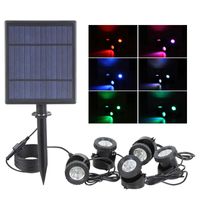 Wholesale Led Solar Lamps Spotlights Landscape Lights Outdoor Spotlights Low Voltage IP65 Waterproof ft Cable Auto On Off