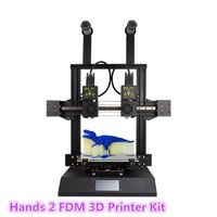 Wholesale Printers Hands FDM D Printer Kit With Inch Colorful Screen Dual Extruder Nozzle Powerful Mainboard Modular Xaxis Extrusion Motor