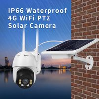 Wholesale Cameras P Full Color IR Vision G WIFI Solar Power IP PTZ P2P Mobile Control PAN TILT Charge CCTV