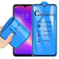 Wholesale Soft Ceramic Tempered Glass for MOTO G8PLAY E6S G8P0WER LITE G6PLUS Screen Protector Full Glue Cover Protective Film