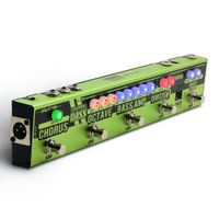 Wholesale Freeshipping Multi Effects Pedal Strip in Multi Effect Bass Tuner Chorus Octaver Dirty Q Boost Comp Tuner