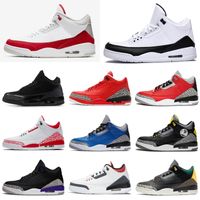 Wholesale Best Quality SE Red Cement White Tinker True Blue Wolf Grey s III Men Basketball Shoes Size