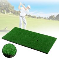 Wholesale 30x60cm Golf Practice Mat Artificial Lawn Nylon Grass Rubber Tee Backyard Outdoor Golf Hitting Mat Durable Training Pad