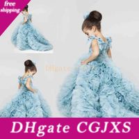 sky blue flower girl dresses uk