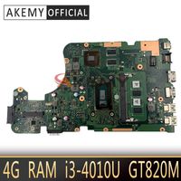 Wholesale Tablet PC Motherboards Akemy X555LD Laptop Motherboard For ASUS X555LP X555LA X555L X555 Test Onboard Mainboard G RAM I3 U GT820M