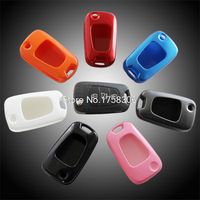 Wholesale Keychains Angelguoguo Buttons ABS Car Key Case Cover Fob Holder For KIA Sportage Optima Rio Soul K5 K2 Folding Edition