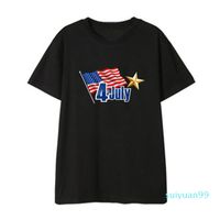 Wholesale Hot Sale USA American Flag MenT shirt Jersey New Fashion letters printed T shirt Hip Hop Fitness Short sleeved Men s Clothing
