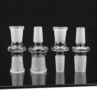 Wholesale Glass adapter smoking bong accessories mm ash catcher glass water pipes joint mm male mm female recycler rigs oil dab beake bowl