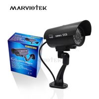 Wholesale Cameras Outdoor Fake Camera Home Security Video Surveillance Dummy Cctv Videcam Mini Battery Power Flashing LED