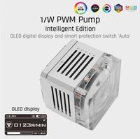 Wholesale Freeshipping W PWM Intelligent Pump OLED Digital Display DDC Series Manual And PWM Speed Control Water Cooling Pump