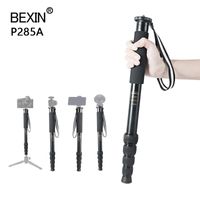 Wholesale Tripods BEXIN Unipod Stick Tripod Monopod Lightweight Portable Camera For SLR DSLR Digital Video With Foot Nail Carry Bag