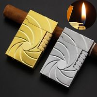 Wholesale Metal Lighter Refillable Butane Gas Novelty Cigarette Lighter Creative Flame Lighters Smoking Accessories