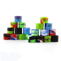 Wholesale Nonstick Wax Containers ml Silicon Container Jars Dab Tool Storage Jar Oil Holder For Vaporizer Vape Mixed Color