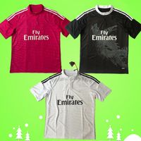 Wholesale 2014 Real Madrid retro soccer jersey vintage home white away red third black football shirt Chinese dragon Ronaldo Benzema Bale