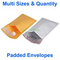 Wholesale Multi Sizes Quantity Kraft Poly Padded Envelopes Bags Bubble Mailers USABLE SIZE quot quot quot x quot quot quot Inch to mm to mm