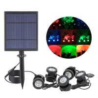 Wholesale Solar Lamps Spotlights Landscape Lights Low Voltage Outdoor Solar Spotlight IP65 Waterproof ft Cable Auto On Off