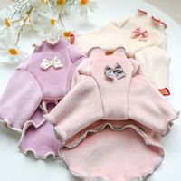 Wholesale Dog Apparel Pure Design Clothes Velet Luxurious Coat Jacket Warm Puppy Pet Shirt Clothing For Small Dogs Costume Chihuahua
