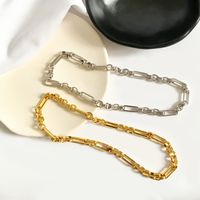 Wholesale luxury designer jewelry women necklace gold collarbone chians necklaces ins fashion style brass bracelet and clavicle chain jewelry suits
