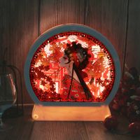 Wholesale 3D Paper Sculptures Night Light Peking Opera Creative Shadow Painting Lights ABS Frame Papercut Light Boxes Led Night Lamp