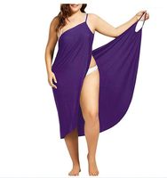 Wholesale Sexy Sling Designer Summer Dress Fashion Plus Size Towel Backless Swimwear Femme Clothing Women Beach Dresses