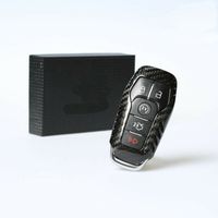 Wholesale For Ford Mustang High quality carbon fibre Remote Control Car Key Case wallet Bag Cover