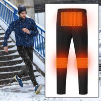 Wholesale Skiing Pants USB Electric Heated Warm Men Heating Base Layer Elastic Trousers Insulated Underwear For Camping Hiking