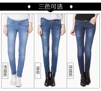 Wholesale New Arrivals Designer Low waisted stretch jeans make women slimmer and more popular with autumn blue skinny pants szie