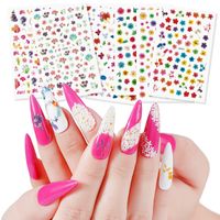 Wholesale Stickers Decals pc Flowers For Nails Designs Sliders Nail Art Decorations Manicure DIY Stamp Water Polish Accessories