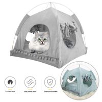 Wholesale Cat Beds Furniture Pet Bed For Cats Dogs Soft Nest Kennel Cave House Sleeping Bag Removable Mat Pad Tent Pets Winter Warm Cozy