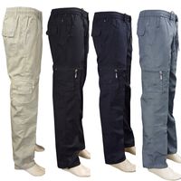 Wholesale Men s Pants Men Cargo Slim Pockets Workwear Casual Trousers Hiking Plus Size M L XL XXL XXXL