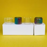 Wholesale Aspiire Quad Flex RDTA Bag Normal Bulb Rainbow Clear Glass Tube Bubble Replacement pc box Retail Package