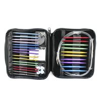Wholesale Aluminum Interchangeable Circular Knitting Needles Set For Crochet Patterns and Yarns