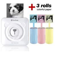 Wholesale Portable Thermal Bluetooth Printer Mini Photo Pictures Printer For Mobile Android iOS Phone mm Pocket Machine