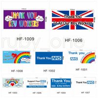 Wholesale UK Home Wall Banner Flags Thank You NHS Flag United Kingdom Rainbow Printed Flags cm by kingroom RRA3547