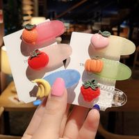 Wholesale Hair Accessories Fashion Lovely Colorful Hairclips For Women Korean Style Cute Fruit Clip Kids Strawberry Hairpins Womens Headwear