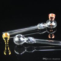 Wholesale Newest two functions oil burner glass tobacco pipes with honeycomb percolator Pipe Clear glass smoking pipe burner g
