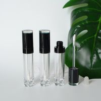 Wholesale 5ml Empty Black Lip Gloss Tubes Bottles Square Cosmetic Makeup Packaging Vials Personal Care Travel Portable